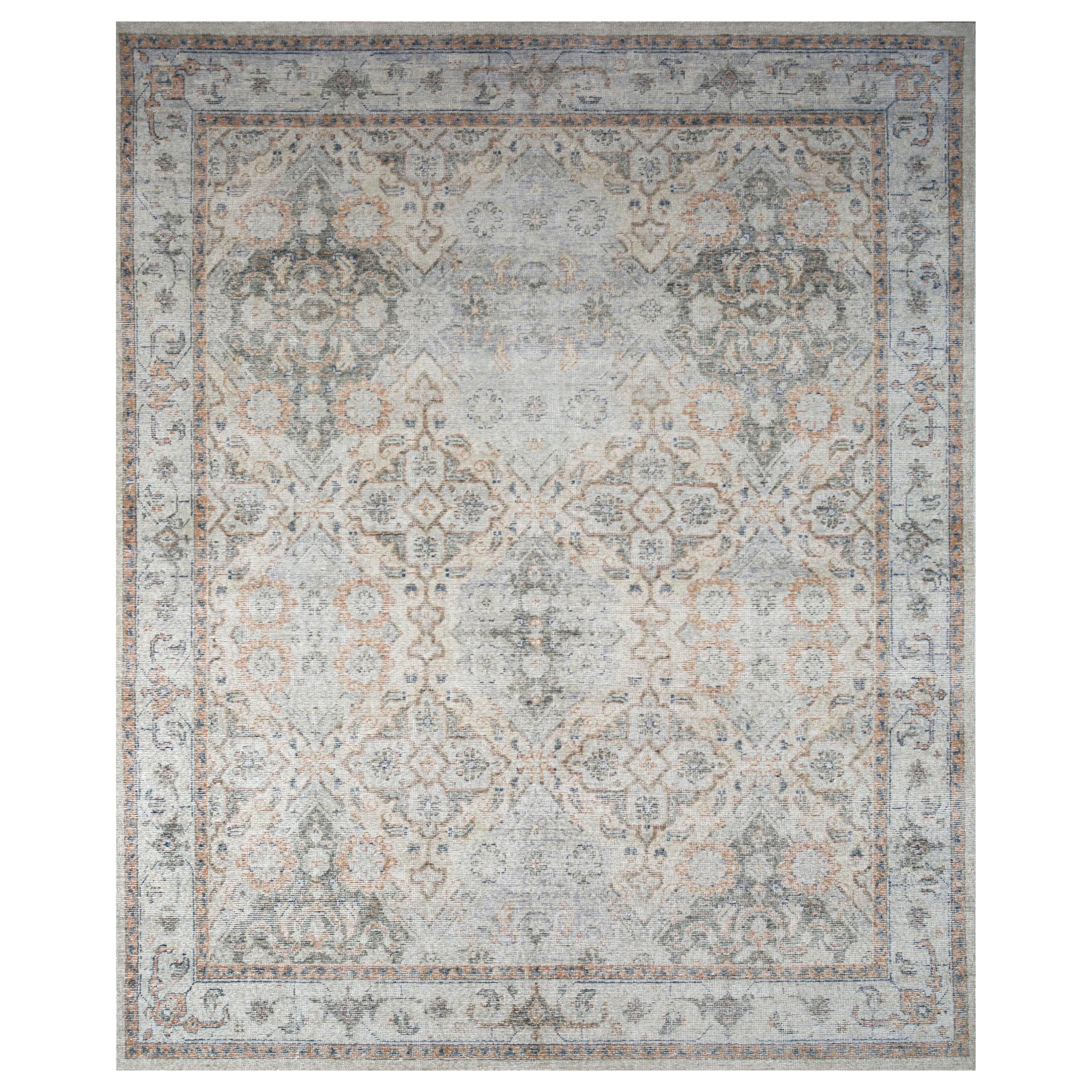 Lunar Lining Ashwood & Classic Gray 300x420 cm Hand Knotted Rug For Sale
