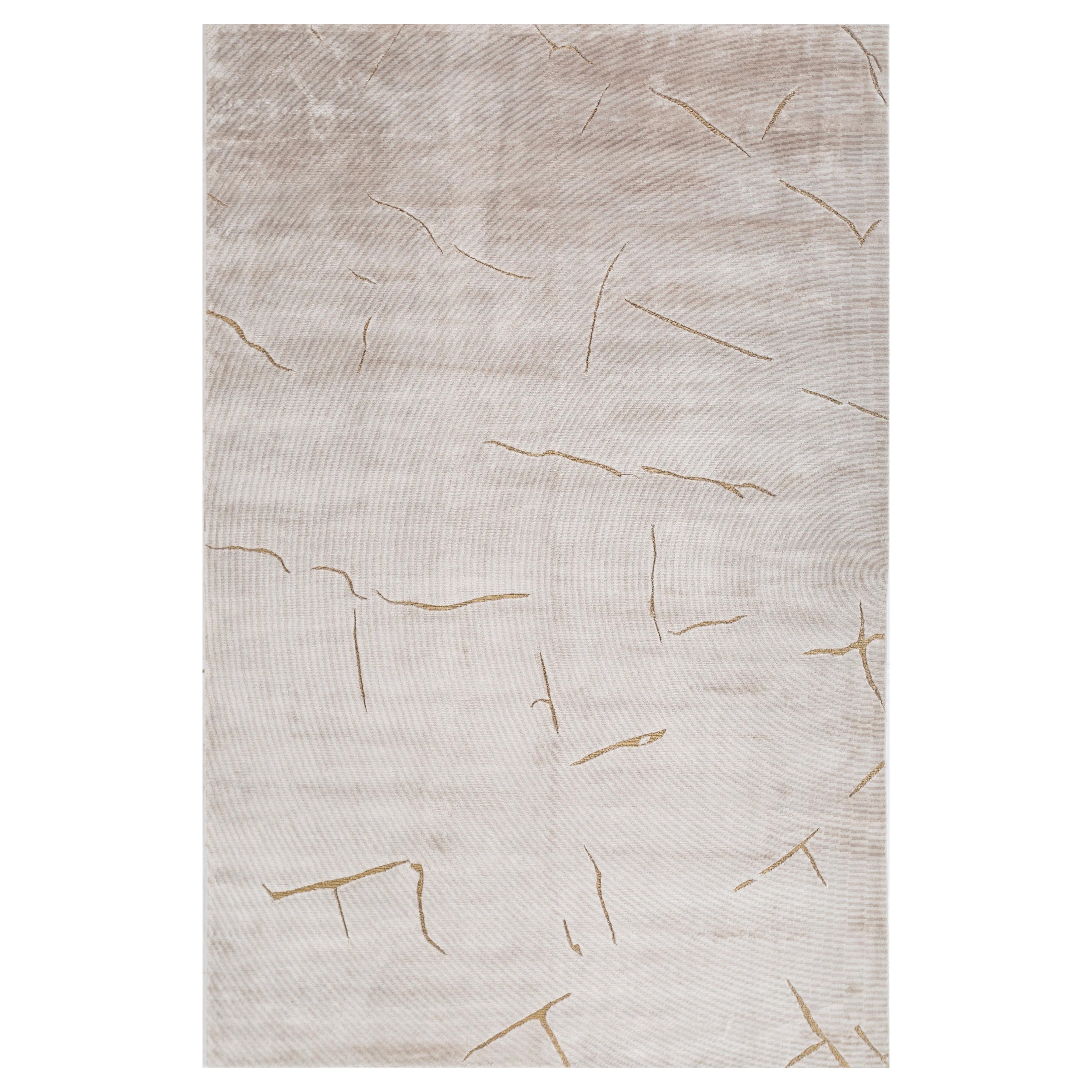 Gilded Ballet White Sand & Marble 180x270 cm Hand Knotted Rug