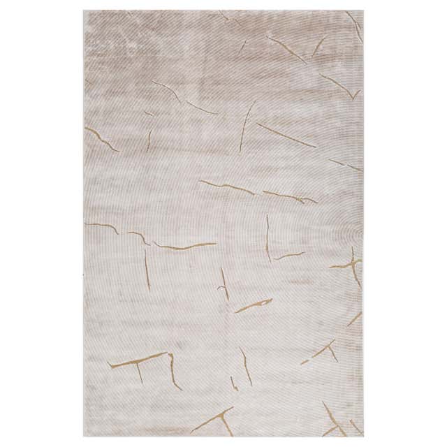 Ethereal Sandscape Marble and White Sand 180X180 cm Handknotted Rug For ...