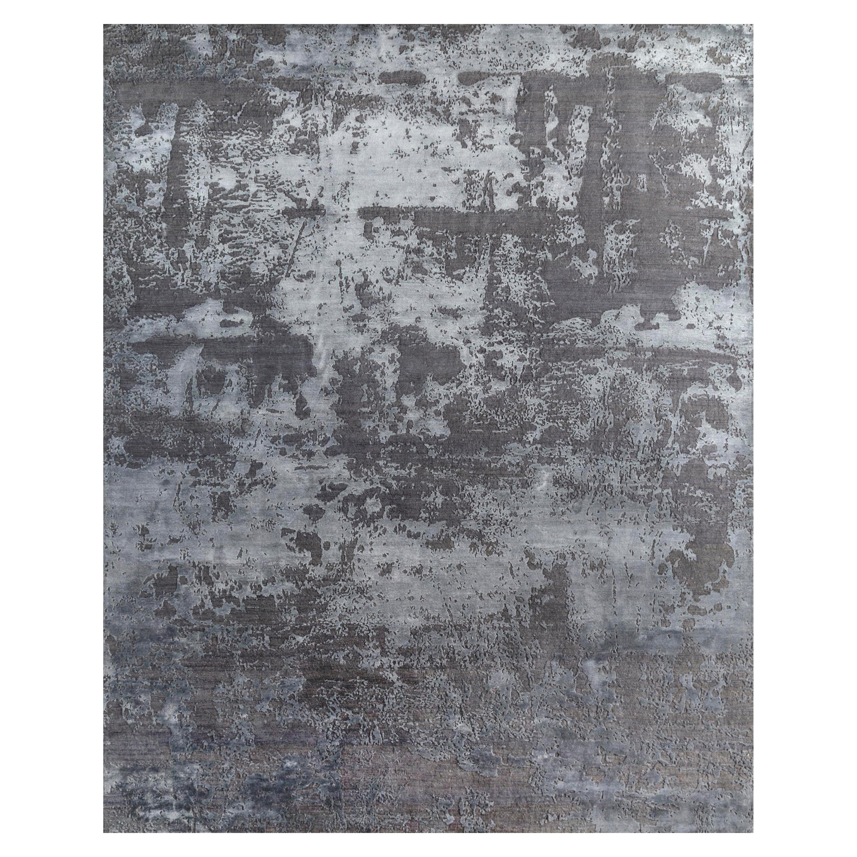 Organic Deviations Tapis noué à la main Frost Gray & Liquorice 195X295 cm