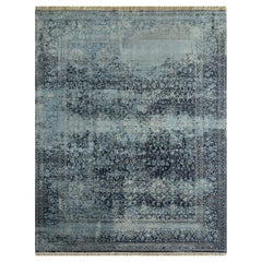 Twilight Shimmer Peacoat & Pastel Blue 240x300 cm Hand Knotted Rug