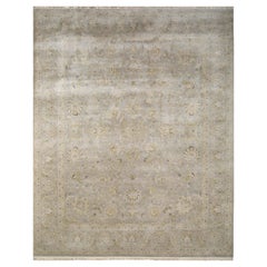 Alfombra Anudada a Mano Susurros de Seda Gris Cálido y Gris Cálido 270x360 cm