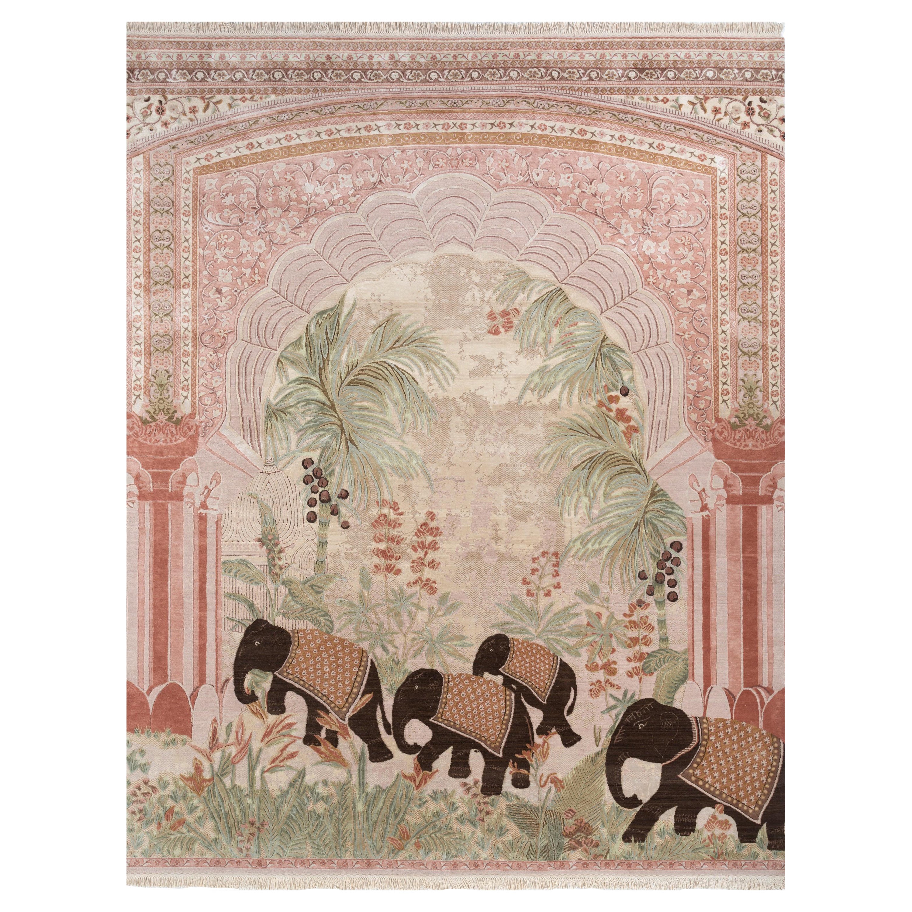 Alfombra anudada a mano Jungle Jaunt Clay & Clay 300x420 cm