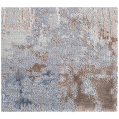 Kunsthandwerklicher handgeknüpfter antiker Serenity-Teppich in Weiß und Weichgrau 240x300 cm