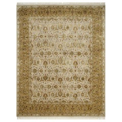 Alfombra anudada a mano Palace Heirloom Medium Ivory & Royal Gold 180x270 cm