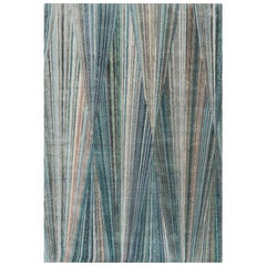 Oceanic Whispers Aquamarine & Classic Gray 240x300 cm Handknotted Rug