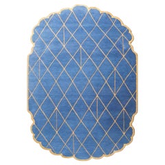 Jaipur Serenade Bijou Blue & Burnished Gold 168x240 cm Handtufted Rug