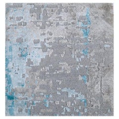 Tapis Misty Drifts antique blanc et clair Sea Mist 170x240 cm noué à la main