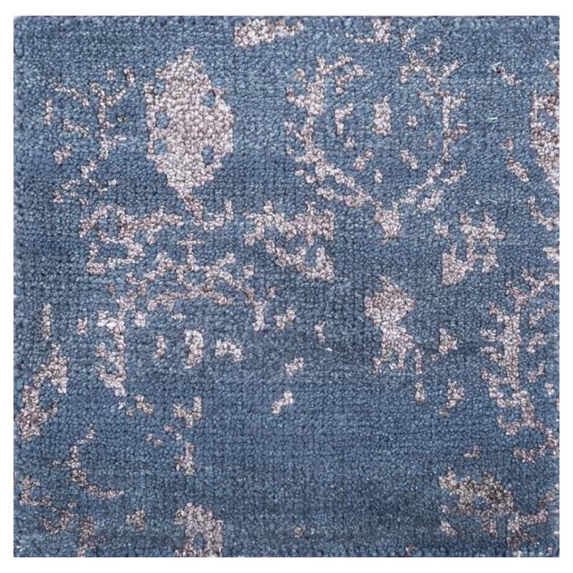 Nature's Whispers Indigo Blue & Medium Espresso 120X180 cm Handknotted Rug