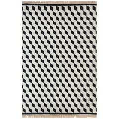 Classic Contrast Ebony & White 198x288 cm Hand Knotted Rug