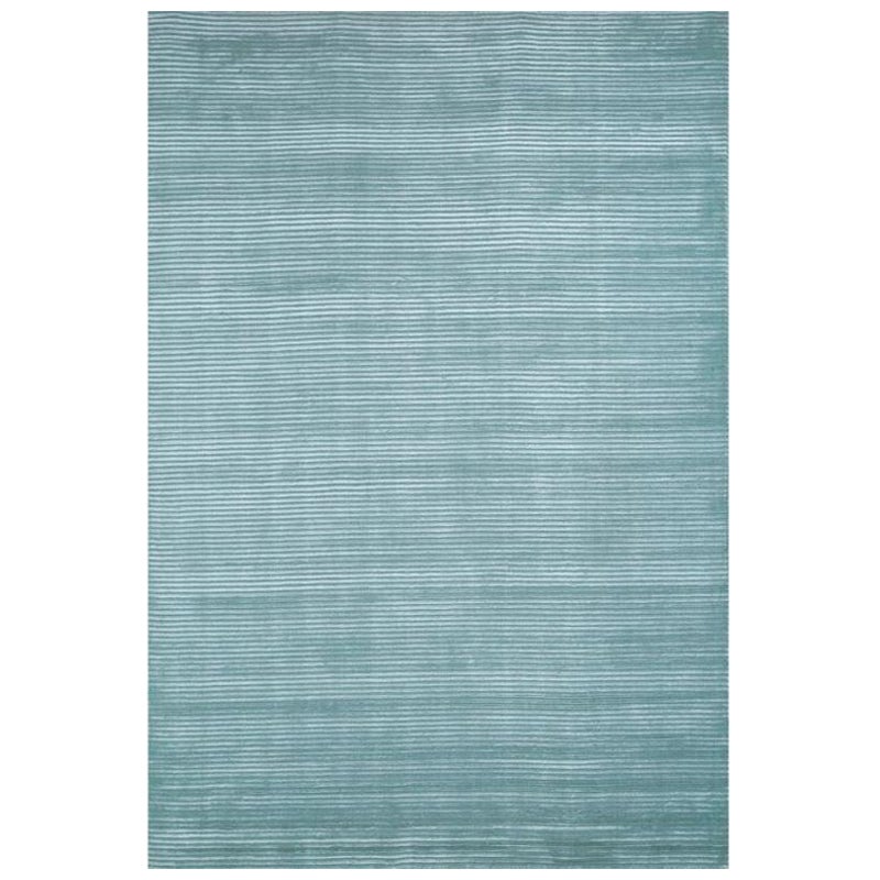 Chemin de mer douce turquoise et turquoise douce 150 x 240 cm en vente