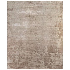 Alfombra Anudada a Mano Nature's Nexus Sésamo Cálido y Beige Natural 240x300 cm