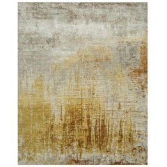 Tappeto Earthen Whispers Antique White & Honey Mustard 240x300 cm annodato a mano