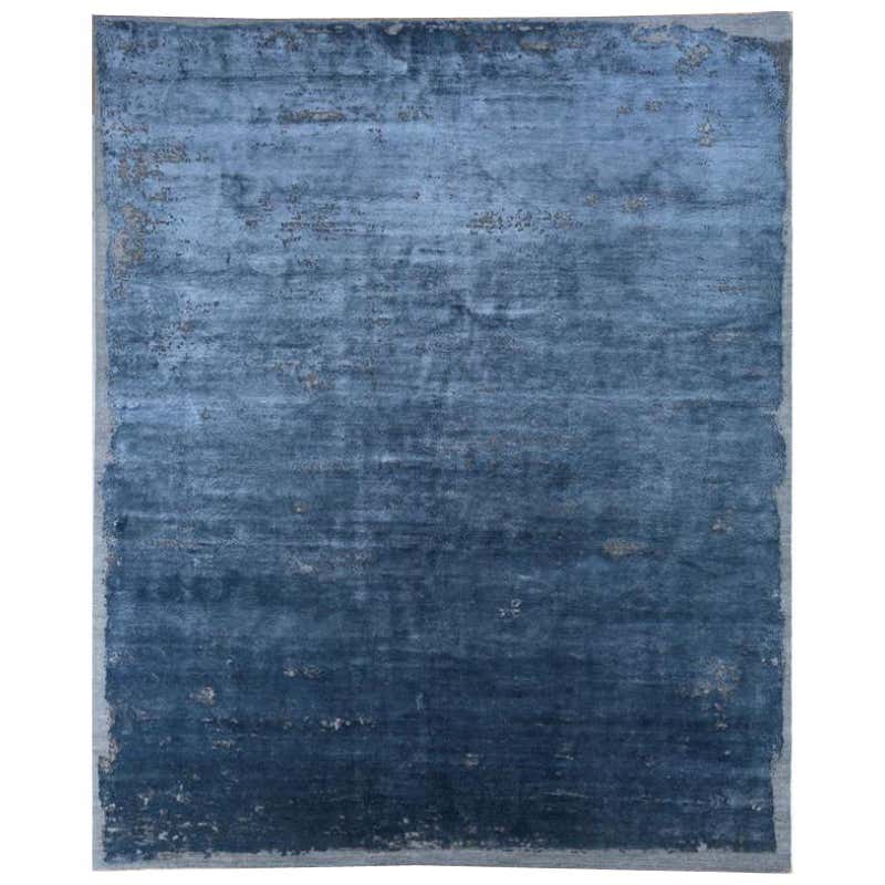 Midnight Citadel Beige and Indigo 168x240 cm Hand Tufted Rug For Sale ...