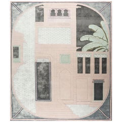 Architektonischer Odyssey Rose Smoke & Pink Crush 240x300 cm Handgetufteter Teppich