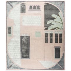 Tappeto Architectural Odyssey Rose Smoke & Pink Crush 240x300 cm Tessuto a mano