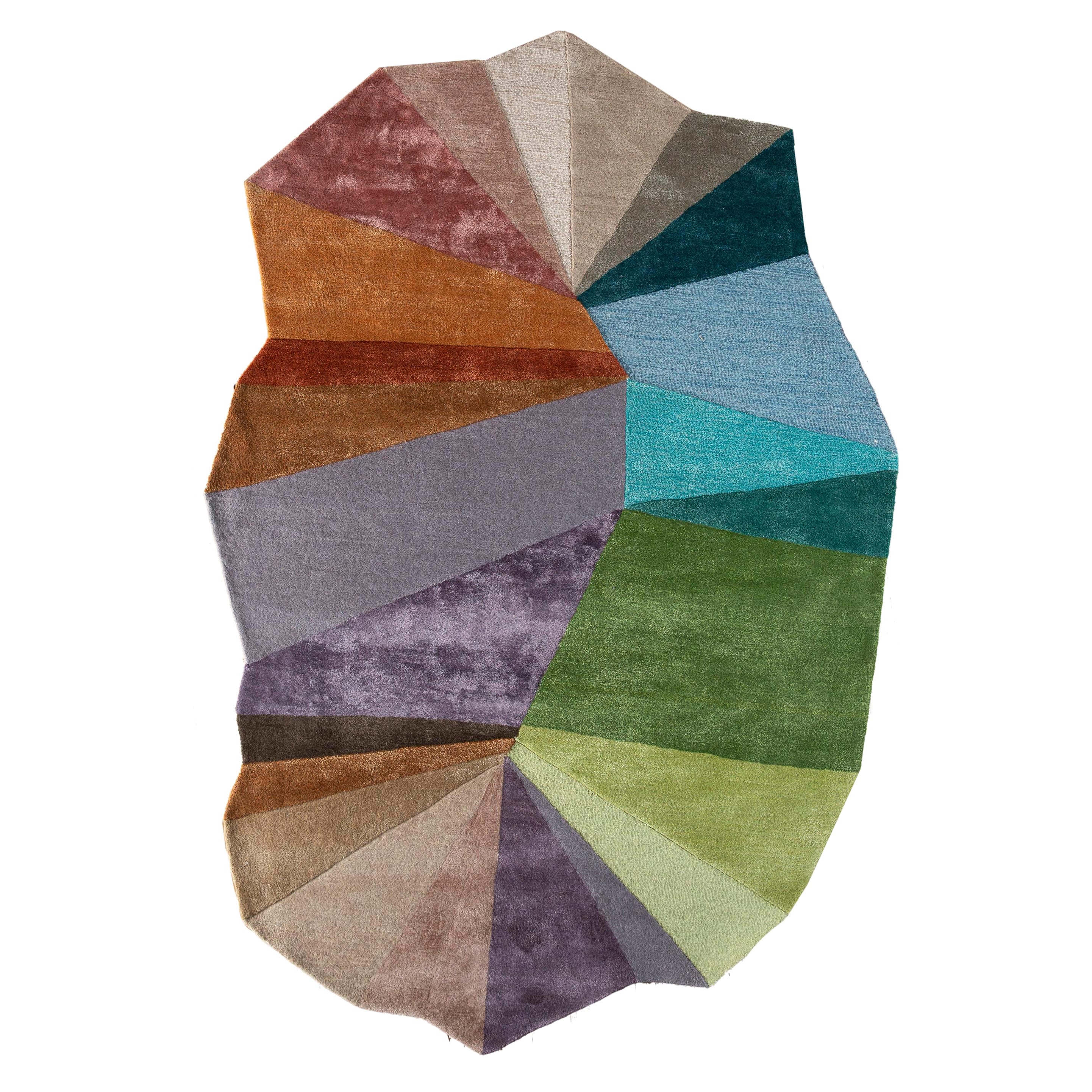 Nebulous Twilight Mauve & Treetop 180x270 cm Hand Tufted Rug