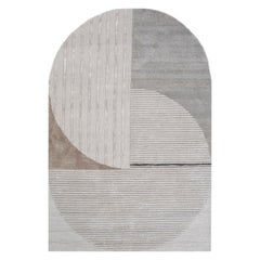 Tappeto Stained Glass Fusion Avorio e Bianco Antico 150x228 cm Tessuto a mano