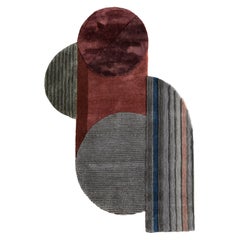 Tappeto Artigianale Assemblage Ashwood & Soft Coral 180x270 cm, Tappeto Tappezzato a Mano