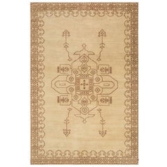 Maryul Soft Gold & Tawny Brown 180x270 cm Handknotted Rug