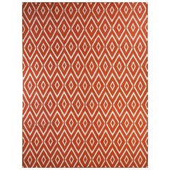 Tappeto Sunset Serenade Arancione e Bianco 270x360 cm a tessitura piatta