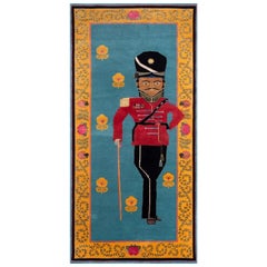 Tappeto Sipahi Bristol Blue & Golden Glow 120X270 cm annodato a mano