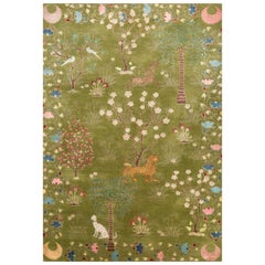 Bahaar Wasabi & Gray Brown 150x240 cm Handgeknüpfter Teppich