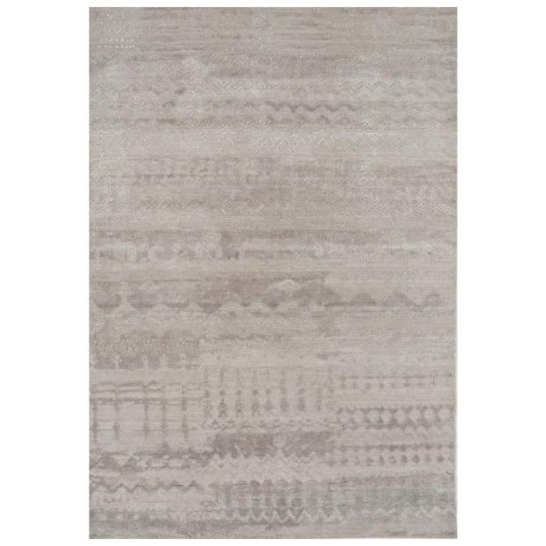 Monotone Echelon Classic Gray & Shale 168x240 cm Hand Knotted Rug