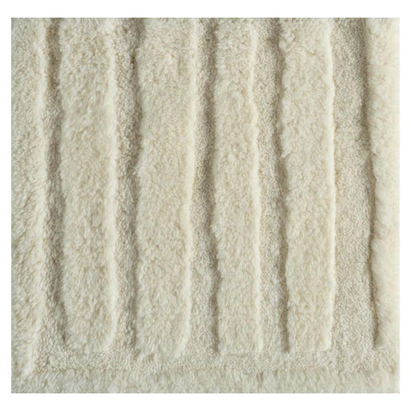 Alfombra anudada a mano Barefoot Bliss Undyed White & Undyed White 300x420 cm