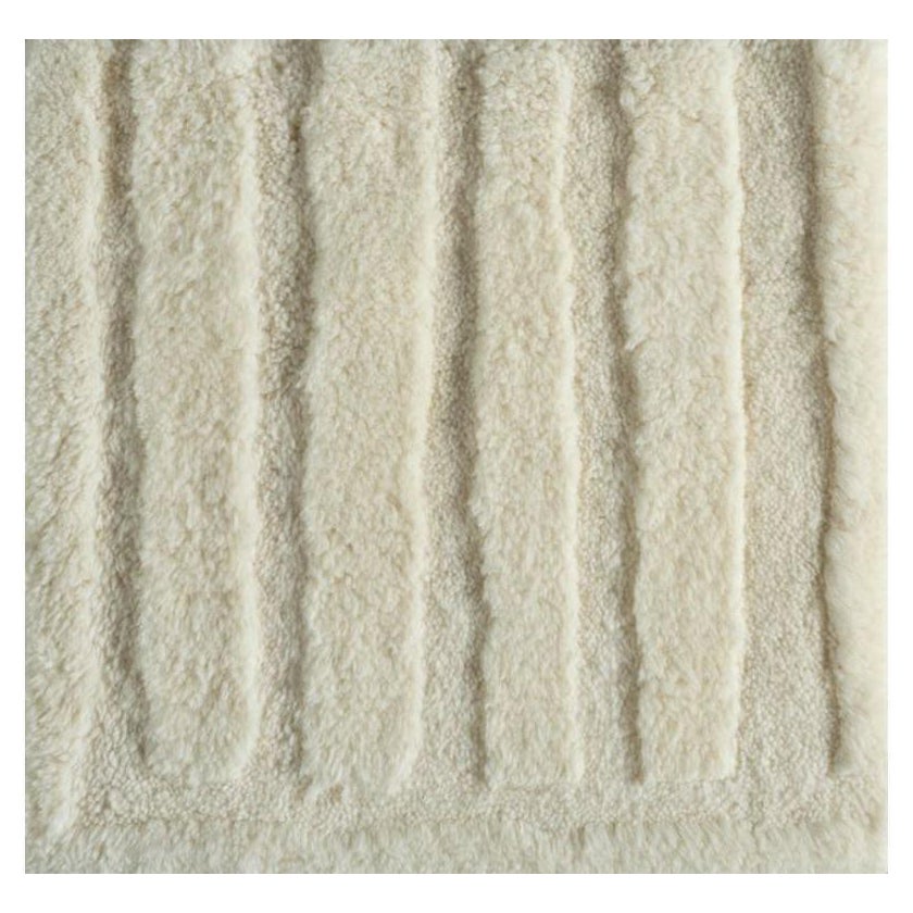 Tapis noué à la main Barefoot Bliss Undyed White & Undyed White 300x420 cm