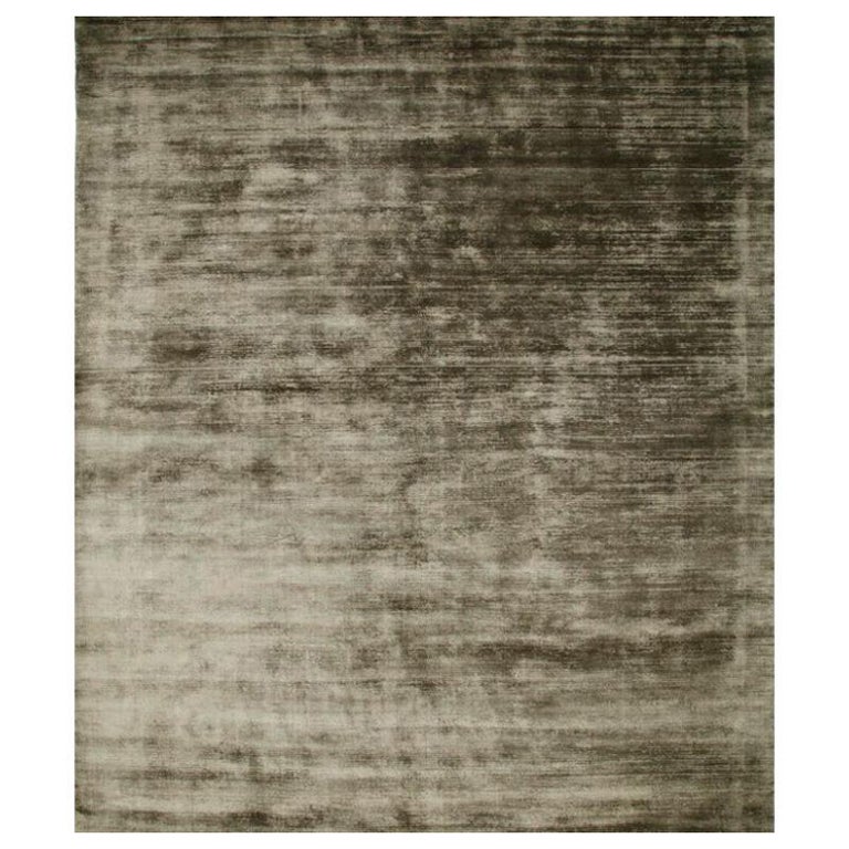 Alfombra Tejida a Mano Tranquilidad en Hilos Marrón Oscuro y Marrón Oscuro 420x170 cm en venta