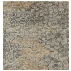 Tapis noué à la main en frêne et gris moyen 120 x 180 cm