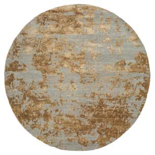 Silk Trellis Ashwood and Honey 180 Round cm Hand Knotted Rug For Sale ...