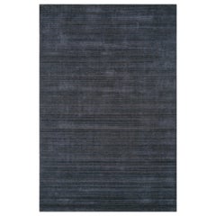 Tapis tissé à la main rouge arabesque, graphite profond et caviar 150x240 cm