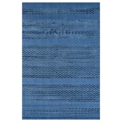 Starry Dive Handgewebter Teppich in Marineblau & Marineblau 180x270cm