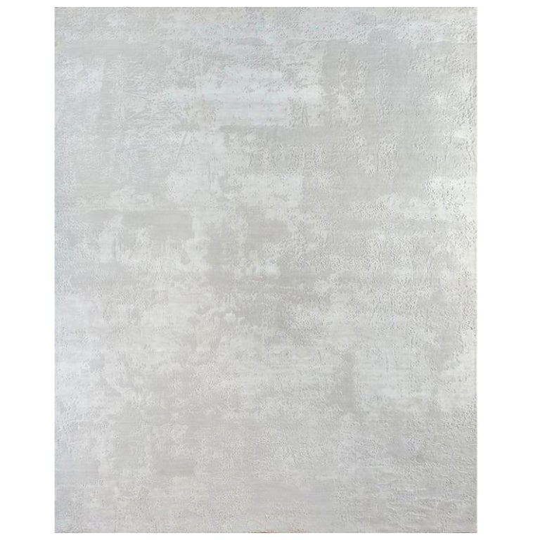 Alfombra anudada a mano Serendipitous Symphony Blanco y Blanco 360X450 cm en venta