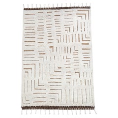 Tappeto Vintage Mosaic Soft Gold & Indian Brown 180x270 cm annodato a mano