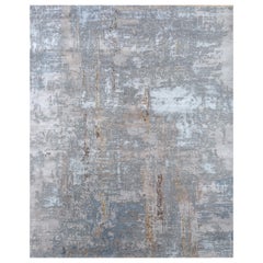 Alfombra Anudada a Mano Quirked Chaos Níquel y Gris Clásico 170x240 cm