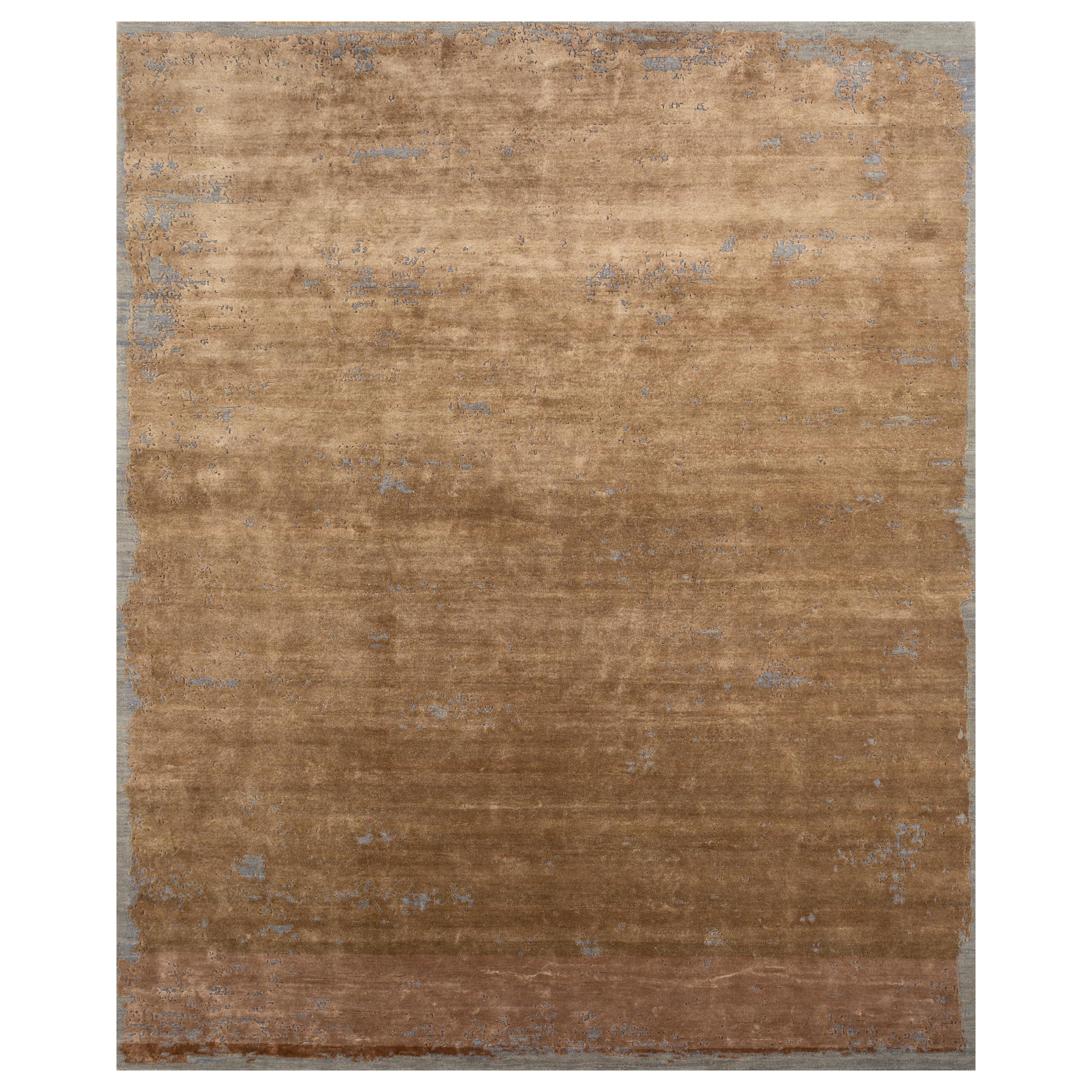 Alfombra Anudada a Mano Odisea Comino y Gris Plata 170x240 cm