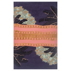 Crimson Chronicles Lila Samt & Lila Samt 150x240 cm Handgetufteter Teppich