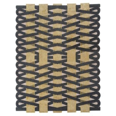 Tappeto Jaipur Enigma grigio piombo e grigio piombo 168x240 cm, tessuto a mano