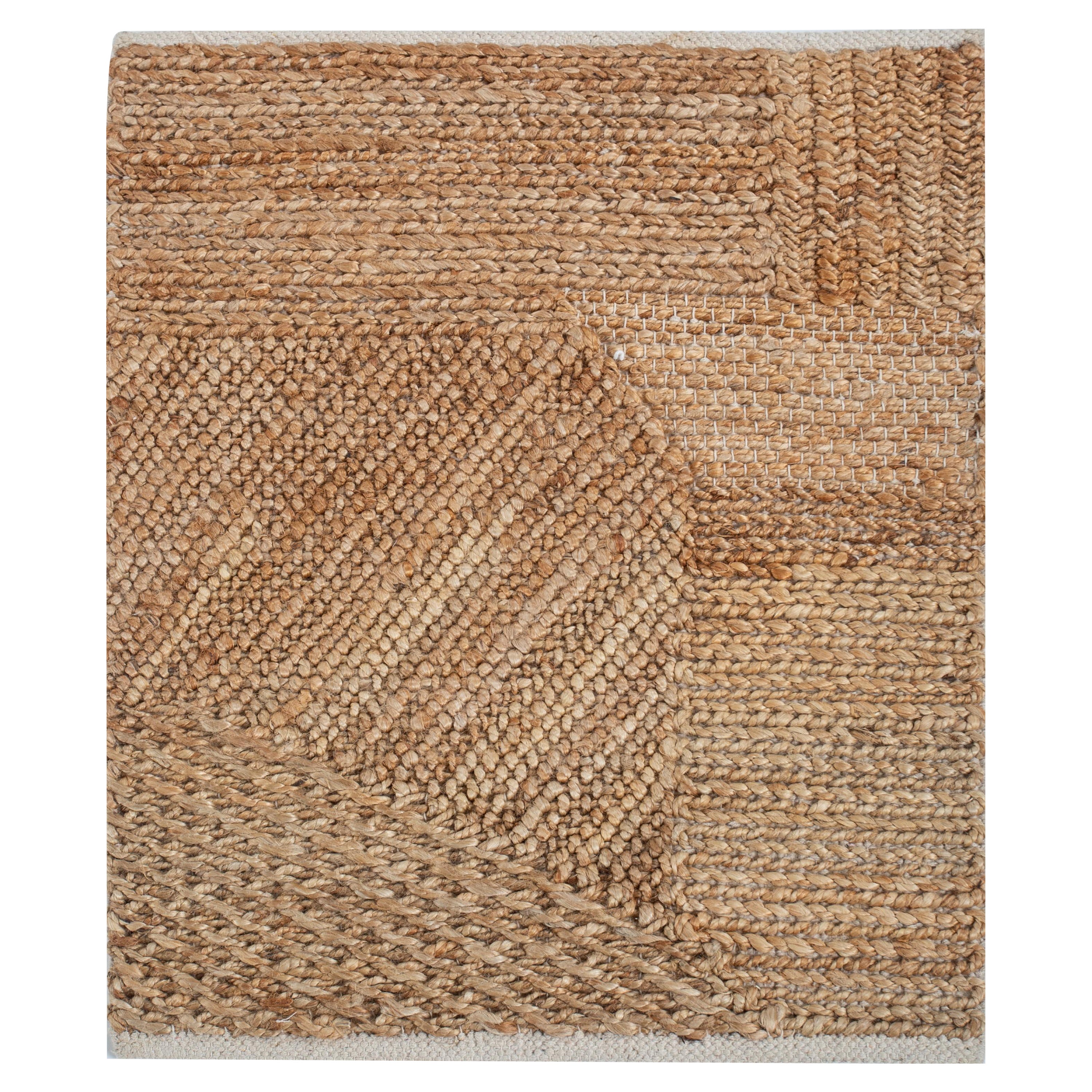 GeoNature Flachgewebe-Teppich in hellem Pfirsich & hellem Pfirsich 150x240 cm im Angebot