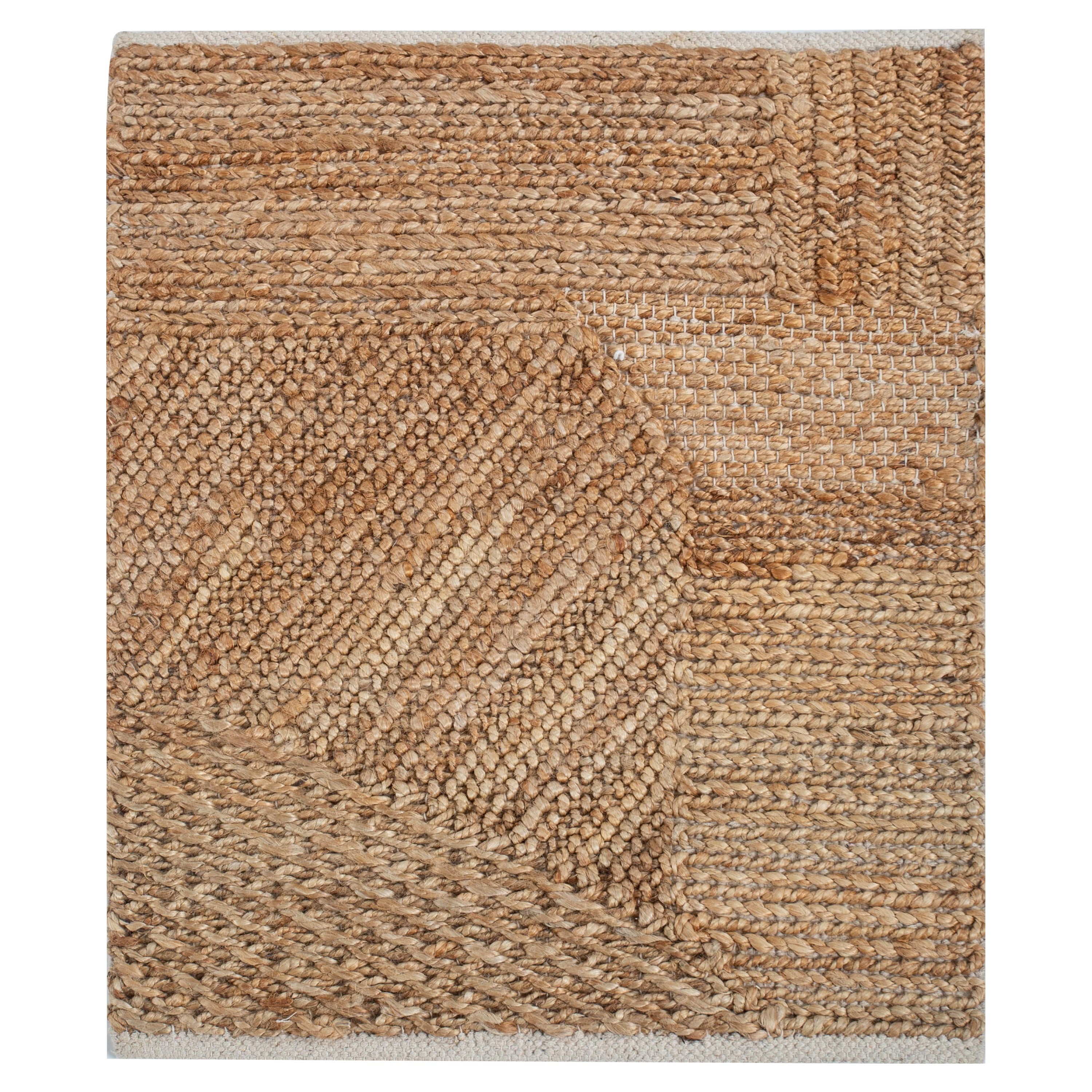 GeoNature Light Peach & Light Peach 150x240 cm Flatweave Rug