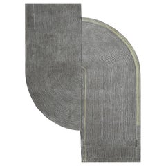 Geometrische Joyweave Light Smoke Gray & Nickel 150X210 cm Handgetufteter Teppich