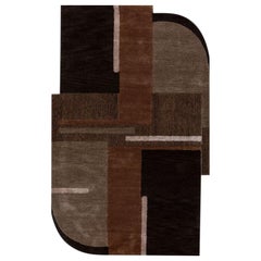 Shifting Spectrum Cocoa Brown & Tobacco 150x240 cm Hand Tufted Rug
