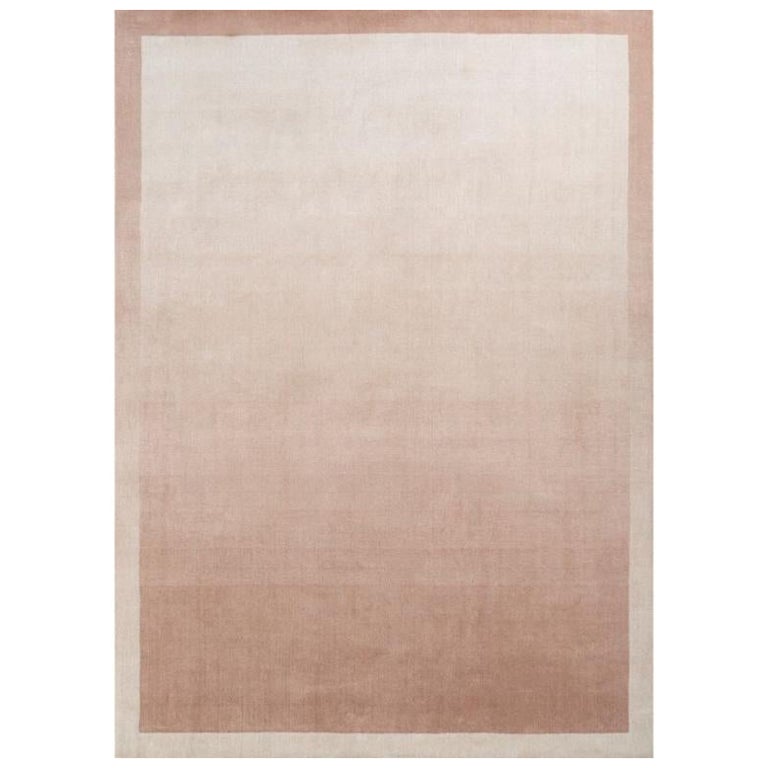 Techno-Natural Wonder Apricot & Peach dust 150x240 cm Handloom Rug