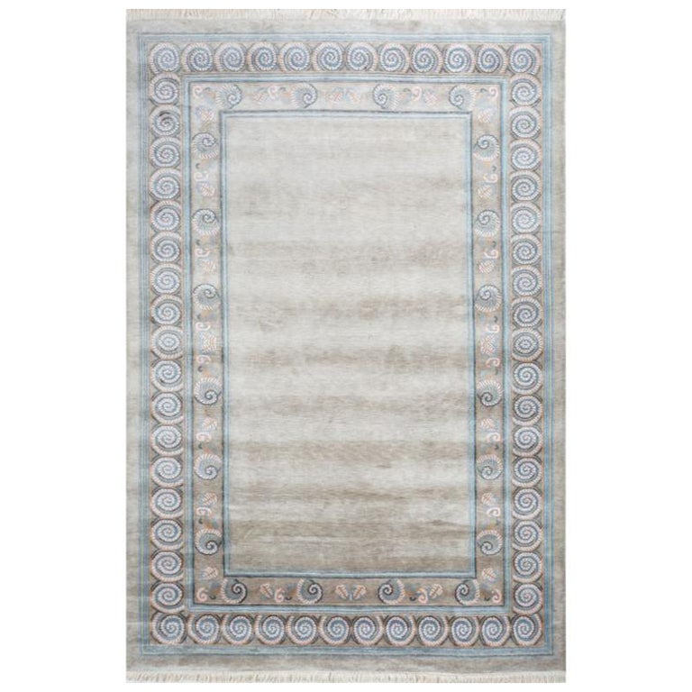 Ammonodia Classic Gray & Classic Gray 200X300 cm Hand Knotted Rug For Sale