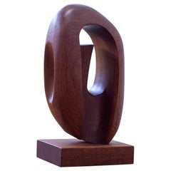 Sculpture organique à la manière de Brisk One par un sculpteur sur bois suédois, années 1950