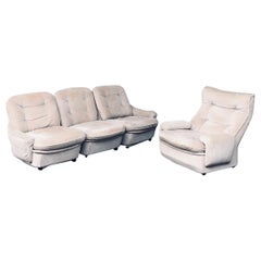 Sofá y sillón modulares ORCHID de Michel Cadestin para Airborne, Francia Años 70