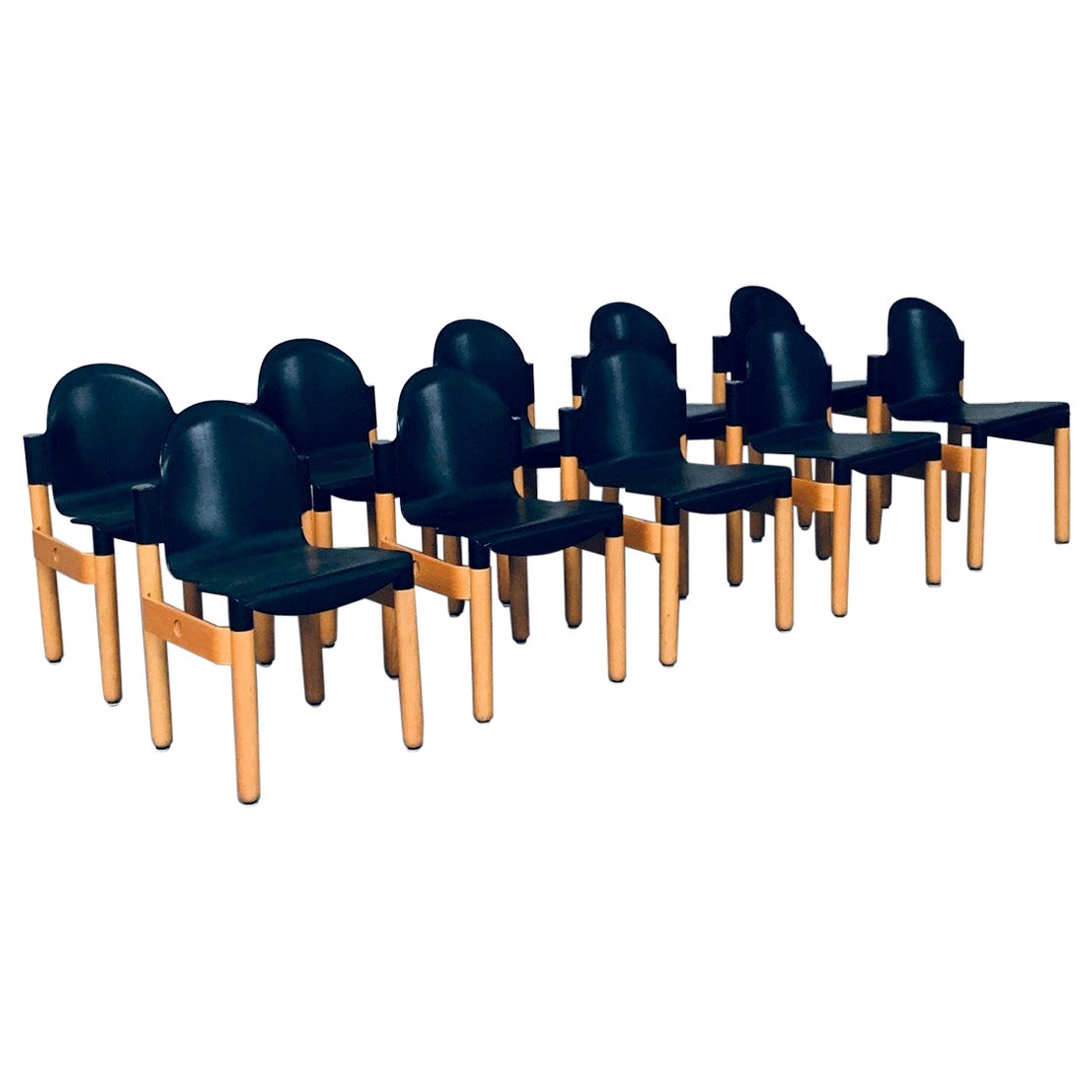 Postmodern Design Stacking Chair "FLEX 2000" by Gerd Lange for Thonet, 1983 For Sale